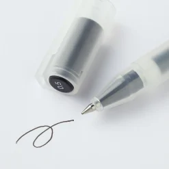 Discount Muji Stylo à bille à encre gel noir - 0,5 mm - Lot de 10