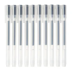 Online Muji Stylo à bille à encre gel noir - 0,38 mm - Lot de 10