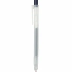 Clearance Muji Stylo à bille à encre gel rétractable bleu marine - 0,5 mm - Lot de 10