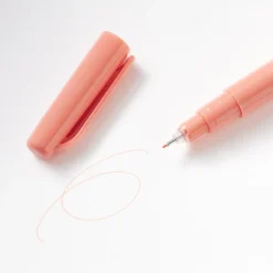 Best Muji Stylo à encre à base d’eau, pointe fine - 0,5 mm, Abricot