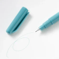 Best Muji Stylo à encre à base d’eau, pointe fine - 0,5 mm, Cyan Grisâtre