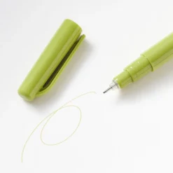 Best Muji Stylo à encre à base d’eau, pointe fine - 0,5 mm, Vert Olive