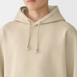 New Muji Sweatshirt à capuche en coton mélangé pour homme Ivoire