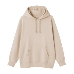 New Muji Sweatshirt à capuche en coton mélangé pour homme Ivoire