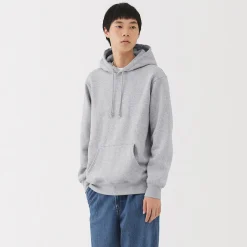 Clearance Muji Sweatshirt à capuche en coton mélangé pour homme