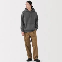 Clearance Muji Sweatshirt à capuche en coton mélangé pour homme