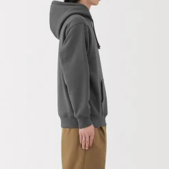 Clearance Muji Sweatshirt à capuche en coton mélangé pour homme