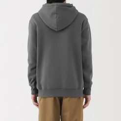 Clearance Muji Sweatshirt à capuche en coton mélangé pour homme