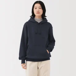 Clearance Muji Sweatshirt à capuche en coton mélangé pour homme