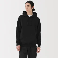 Clearance Muji Sweatshirt à capuche en coton mélangé pour homme