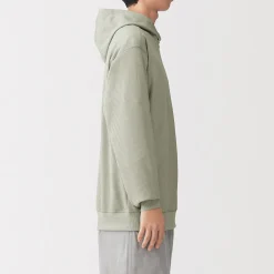 Sale Muji Sweat-shirt à capuche gaufré Quick Dry pour homme