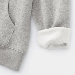 Online Muji Sweat-shirt à capuche zippé en coton mélangé pour femme