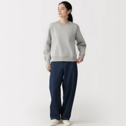 Sale Muji Sweat-shirt en coton mélangé pour femme