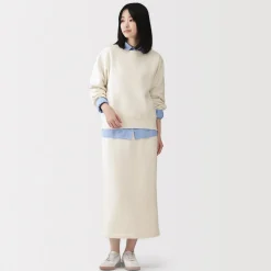 Sale Muji Sweat-shirt en coton mélangé pour femme
