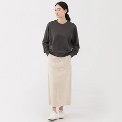 Discount Muji Sweat‐shirt en mélange de coton pour femme