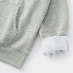 Sale Muji Sweatshirt zippé en coton mélangé à capuche homme