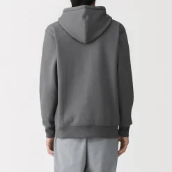 Sale Muji Sweatshirt zippé en coton mélangé à capuche homme