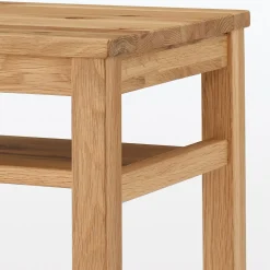 Best Muji Table de nuit en chêne