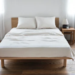 Best Muji Table de nuit en chêne