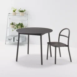 Muji Table en aluminium - Grande - Gris foncé