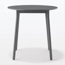 Outlet Muji Table en aluminium - Petite - Gris foncé
