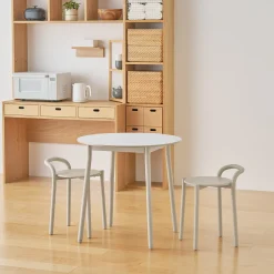 Clearance Muji Table en aluminium - Petite - Gris clair