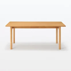 Hot Muji Table en hévéa rectangulaire ‐ L