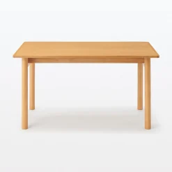 Outlet Muji Table en hévéa rectangulaire ‐ M