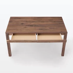 Muji Table en noyer naturel 140cm