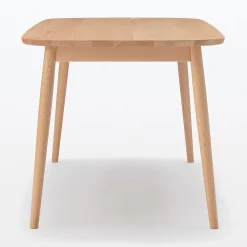 Clearance Muji Table en être massif à pieds arrondis ‐ Moyenne