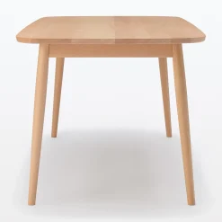 Clearance Muji Table en être massif à pieds arrondis ‐ Grande