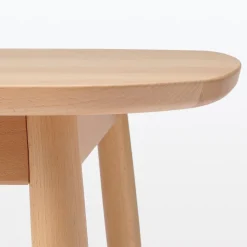 Clearance Muji Table en être massif à pieds arrondis ‐ Grande