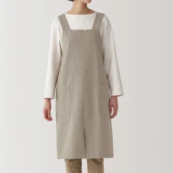 Muji Tablier croisé dans le dos en coton