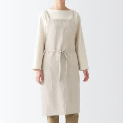 Online Muji Tablier croisé dans le dos en lin