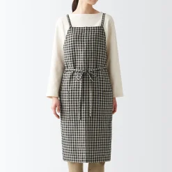 Online Muji Tablier croisé dans le dos en lin