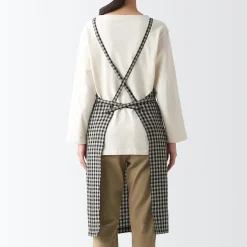 Online Muji Tablier croisé dans le dos en lin