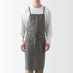 Online Muji Tablier croisé dans le dos en lin