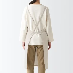 Online Muji Tablier croisé dans le dos en lin