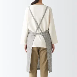 Online Muji Tablier croisé dans le dos en lin