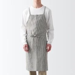 Online Muji Tablier croisé dans le dos en lin