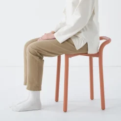 Clearance Muji Tabouret en aluminium - Bourgogne