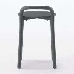 Outlet Muji Tabouret en aluminium - Gris foncé