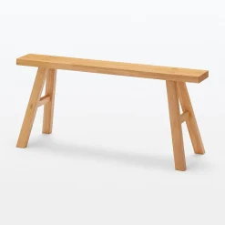 Outlet Muji Tabouret en chêne large