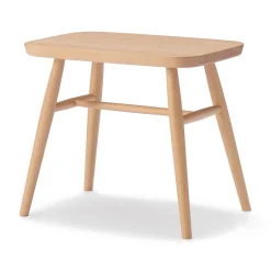 Discount Muji Tabouret en être massif à pieds arrondis