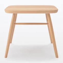 Discount Muji Tabouret en être massif à pieds arrondis