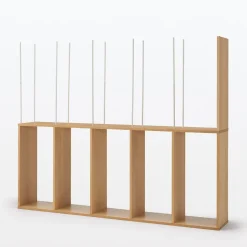 Sale Muji Étagère additionnelle large en chêne ‐ 5 niveaux (Dont Eco‐part. 2,80 €)