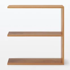 Muji Étagère additionnelle large en chêne ‐ 2 niveaux (Dont Eco‐part. 1,80 €)