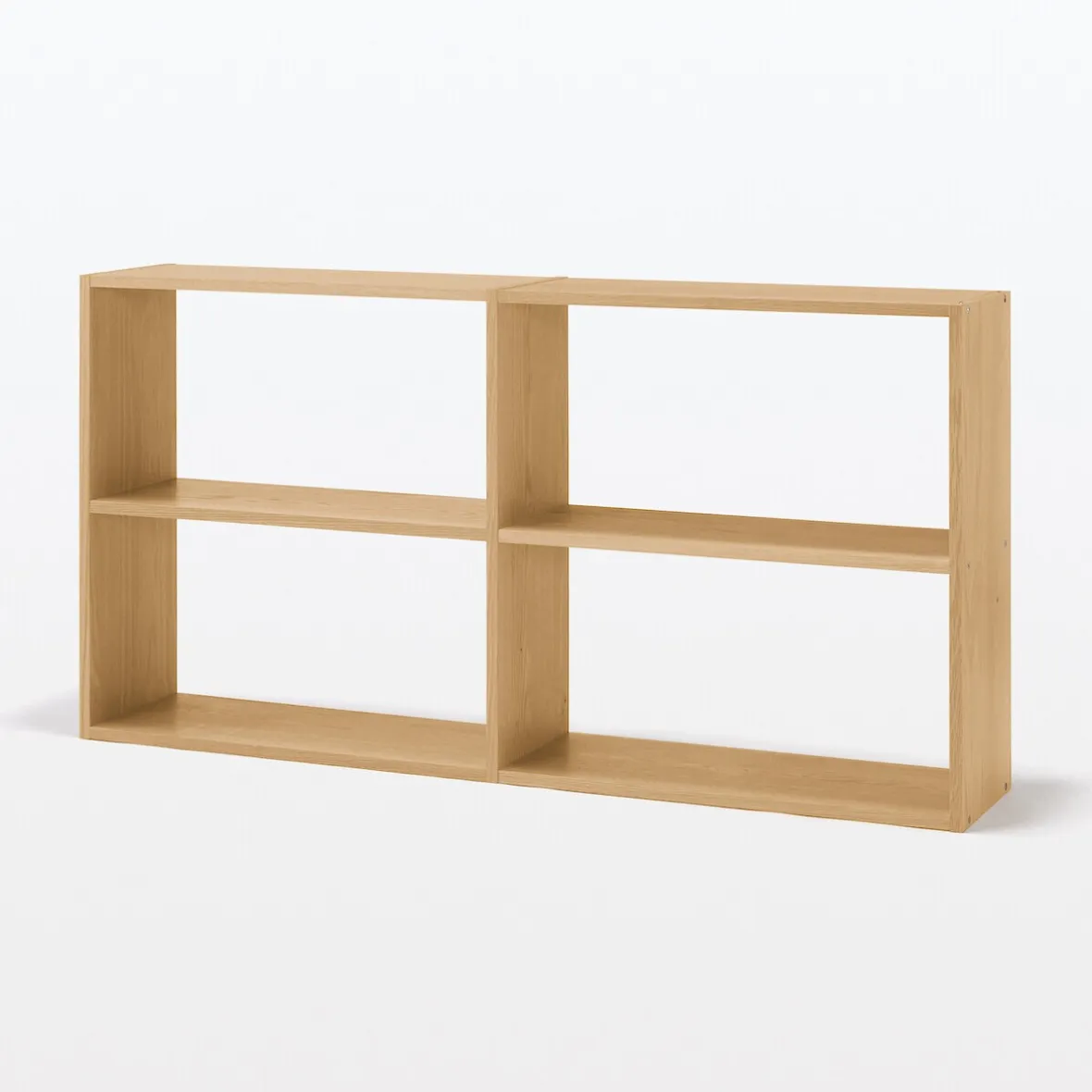 Muji Étagère additionnelle large en chêne ‐ 2 niveaux (Dont Eco‐part. 1,80 €)