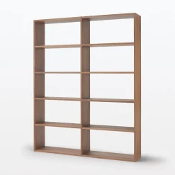 Sale Muji Étagère additionnelle large en noyer ‐ 5 niveaux (Dont Eco‐part. 2,80 €)