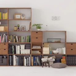 Sale Muji Étagère additionnelle large en noyer ‐ 5 niveaux (Dont Eco‐part. 2,80 €)